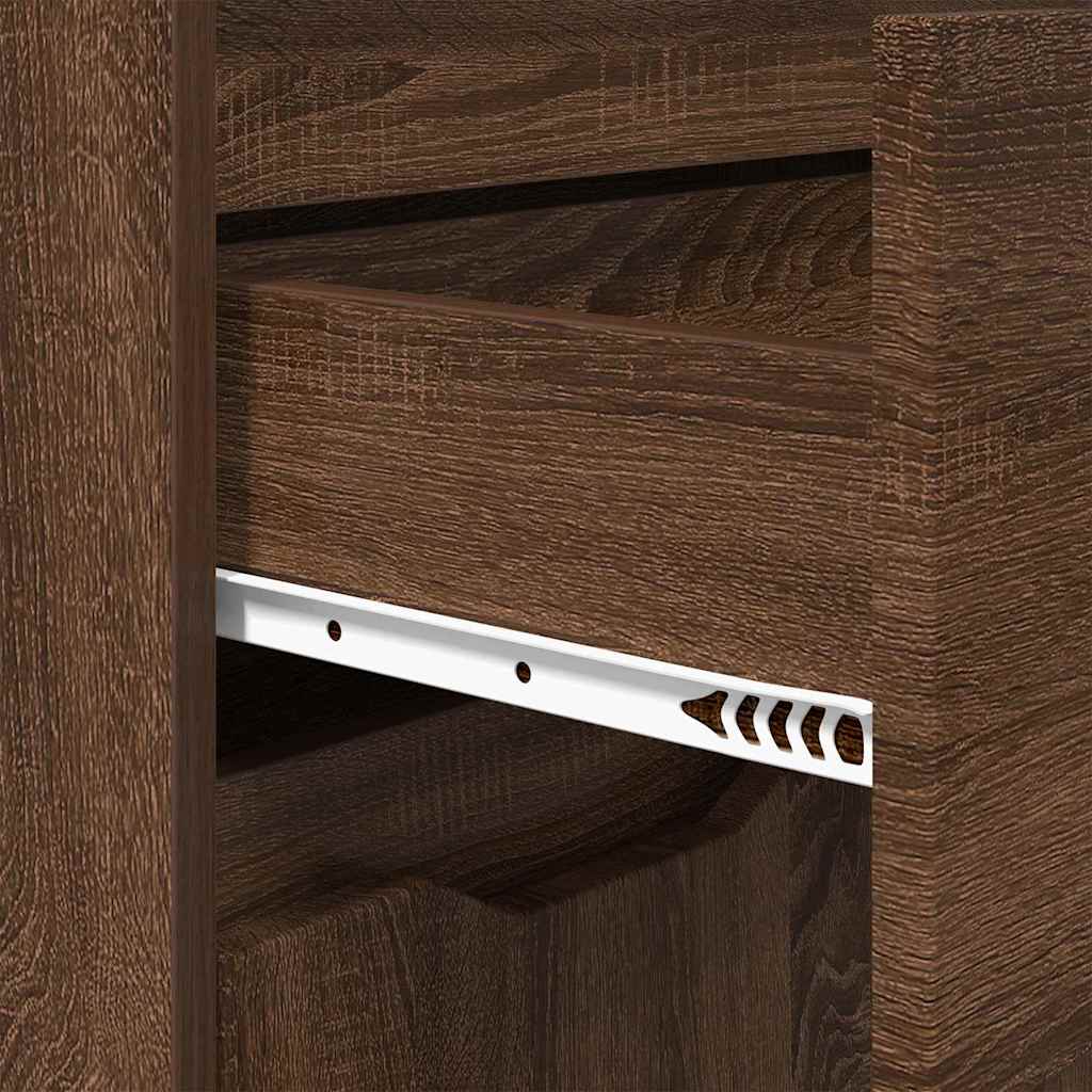 vidaXL Ντουλάπι Μπάνιου με συρτάρι Καφέ δρυς 72,5 x 36,5 x 100 εκ