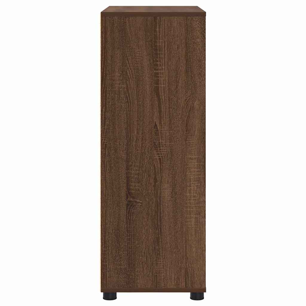 vidaXL Ντουλάπι Μπάνιου με συρτάρι Καφέ δρυς 72,5 x 36,5 x 100 εκ