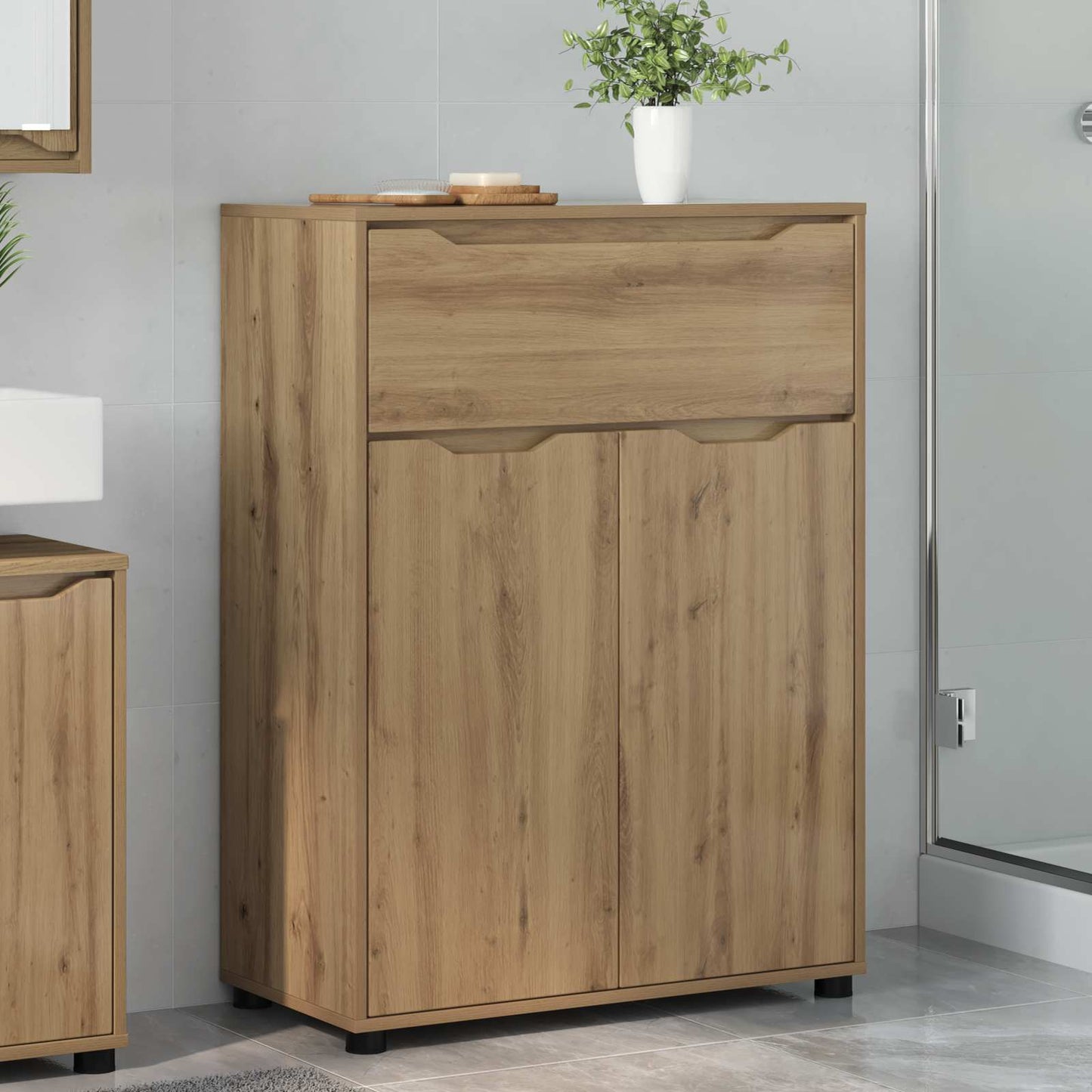 vidaXL Ντουλάπι Μπάνιου Artisan Oak 72,5 x 36,5 x 100 εκ