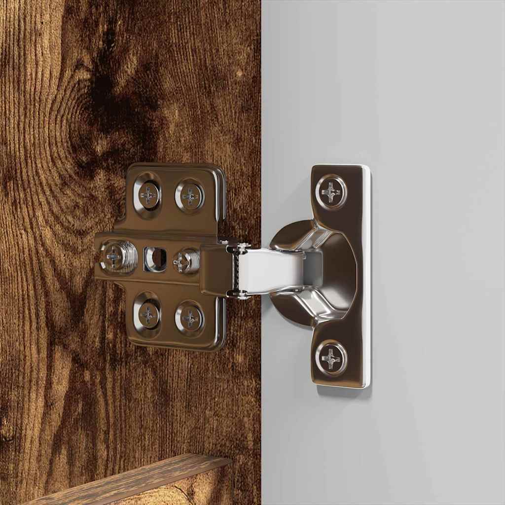 vidaXL Καθρέφτης Ντουλάπα Μπάνιου Καπνιστό Δρύς 60 x 20 x 60 cm