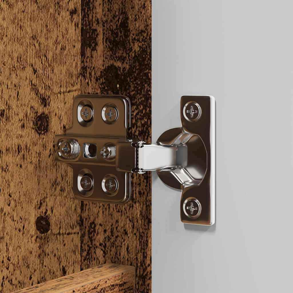 vidaXL Καθρέφτης Ντουλάπα Μπάνιου με ράφι Παλιό Ξύλο 60 x 20 x 60 cm