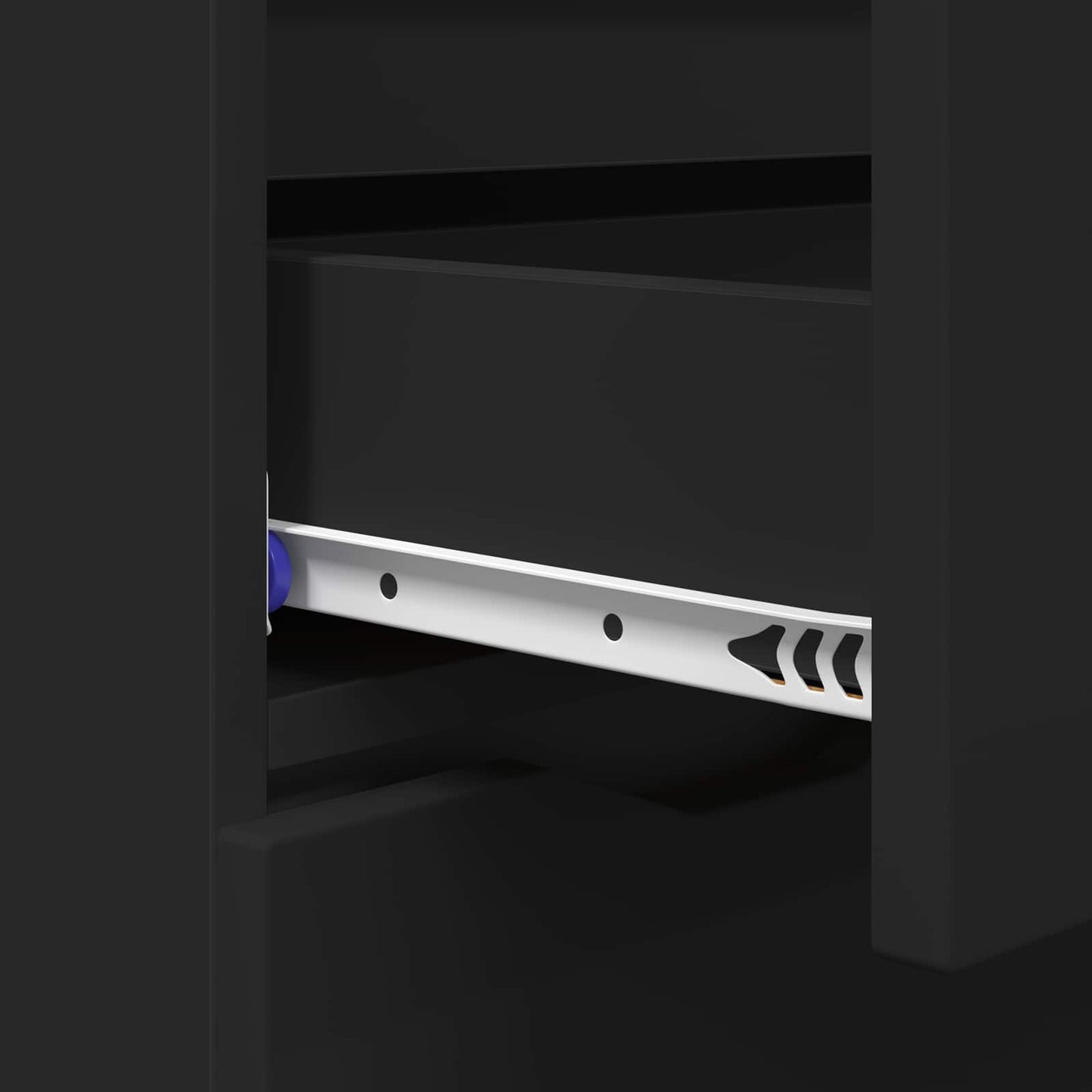 vidaXL Πλαϊνό γραφείο Μαύρο 100 x 30 x 65,6 Επεξεργασμένο ξύλο