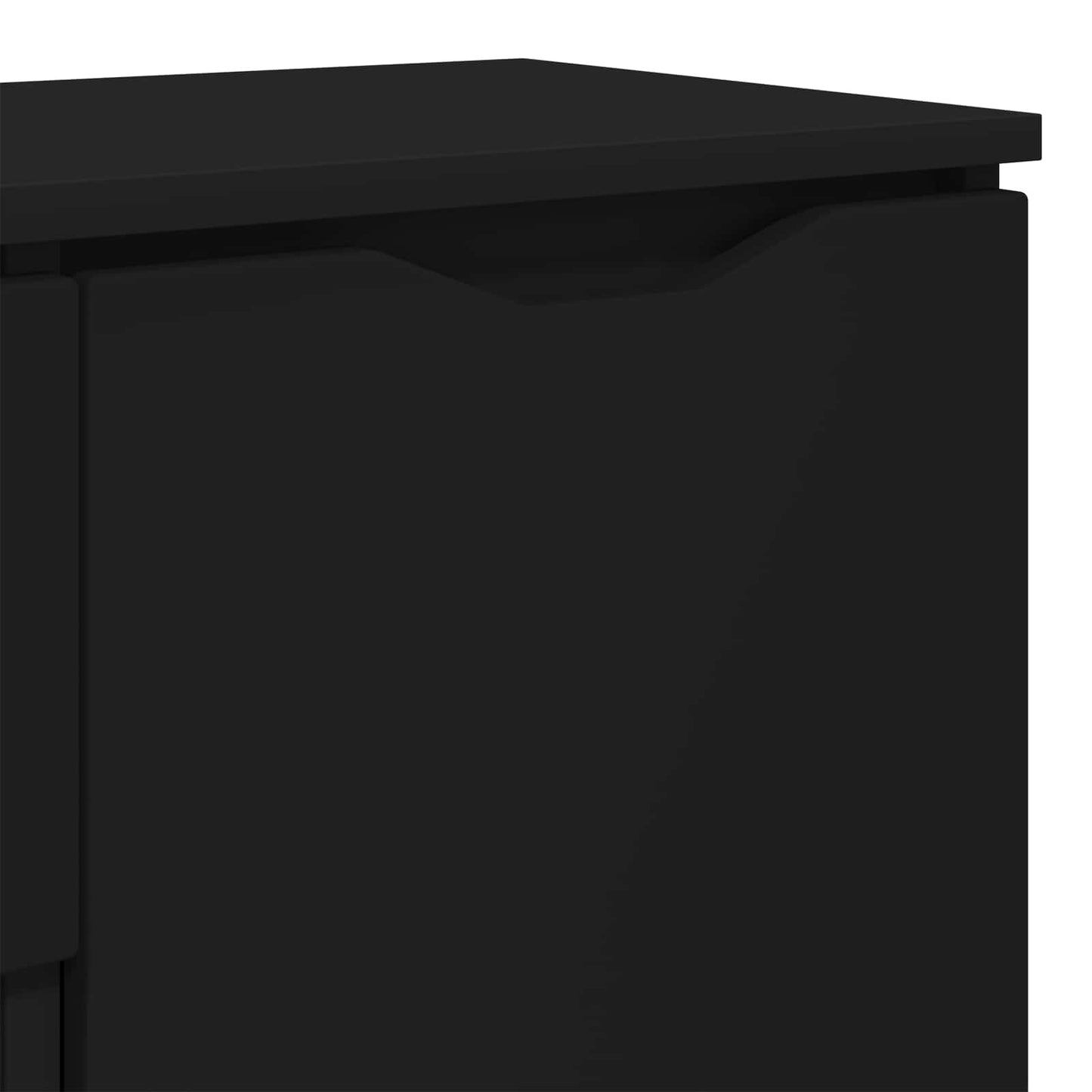 vidaXL Πλαϊνό γραφείο Μαύρο 100 x 30 x 65,6 Επεξεργασμένο ξύλο