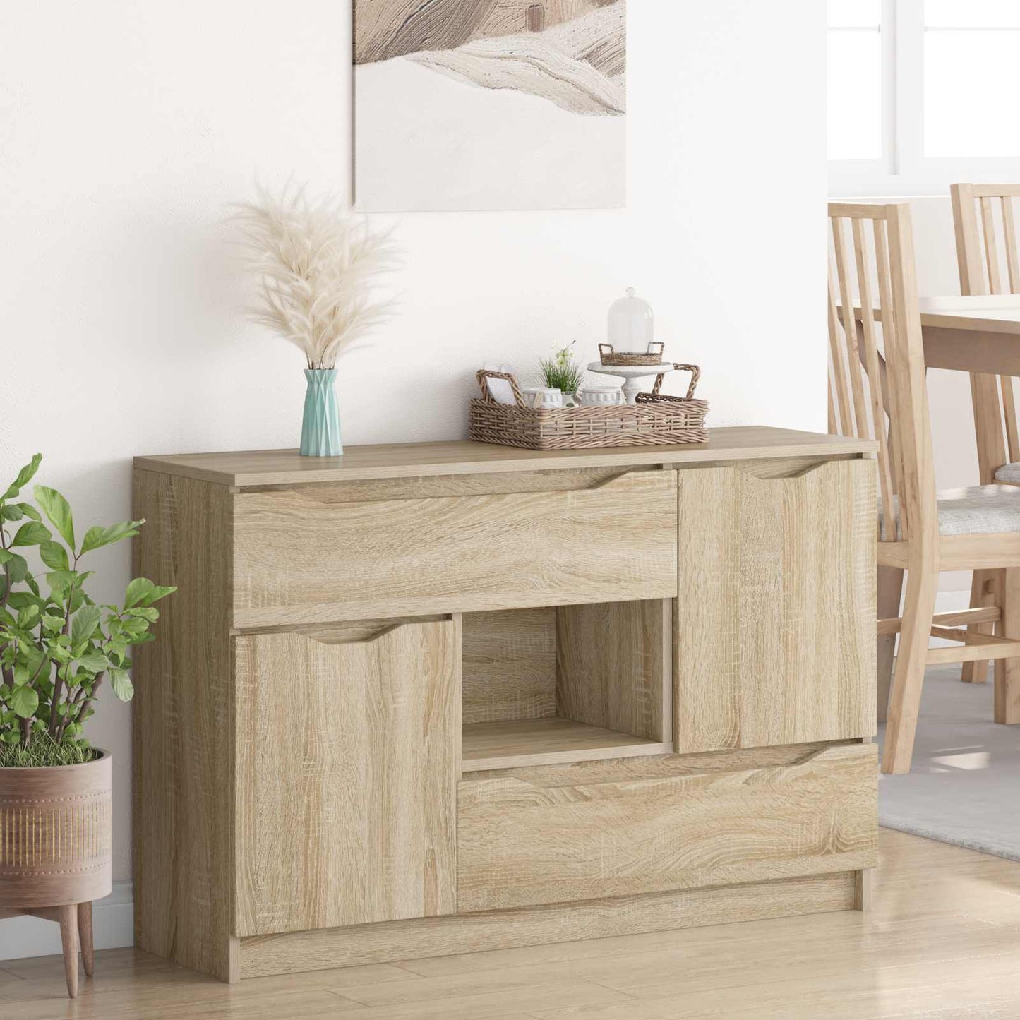 vidaXL Πλαϊνό γραφείο Δρύς Sonoma 100 x 30 x 65,6 Επεξεργασμένο ξύλο
