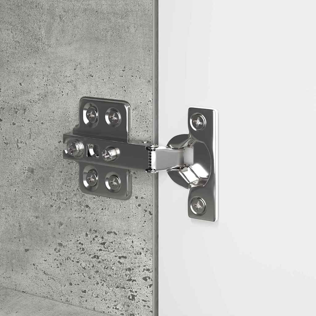 vidaXL Πλαϊνό γραφείο με συρτάρι Σκυρόδεμα Γκρι 100 x 30 x 65,6