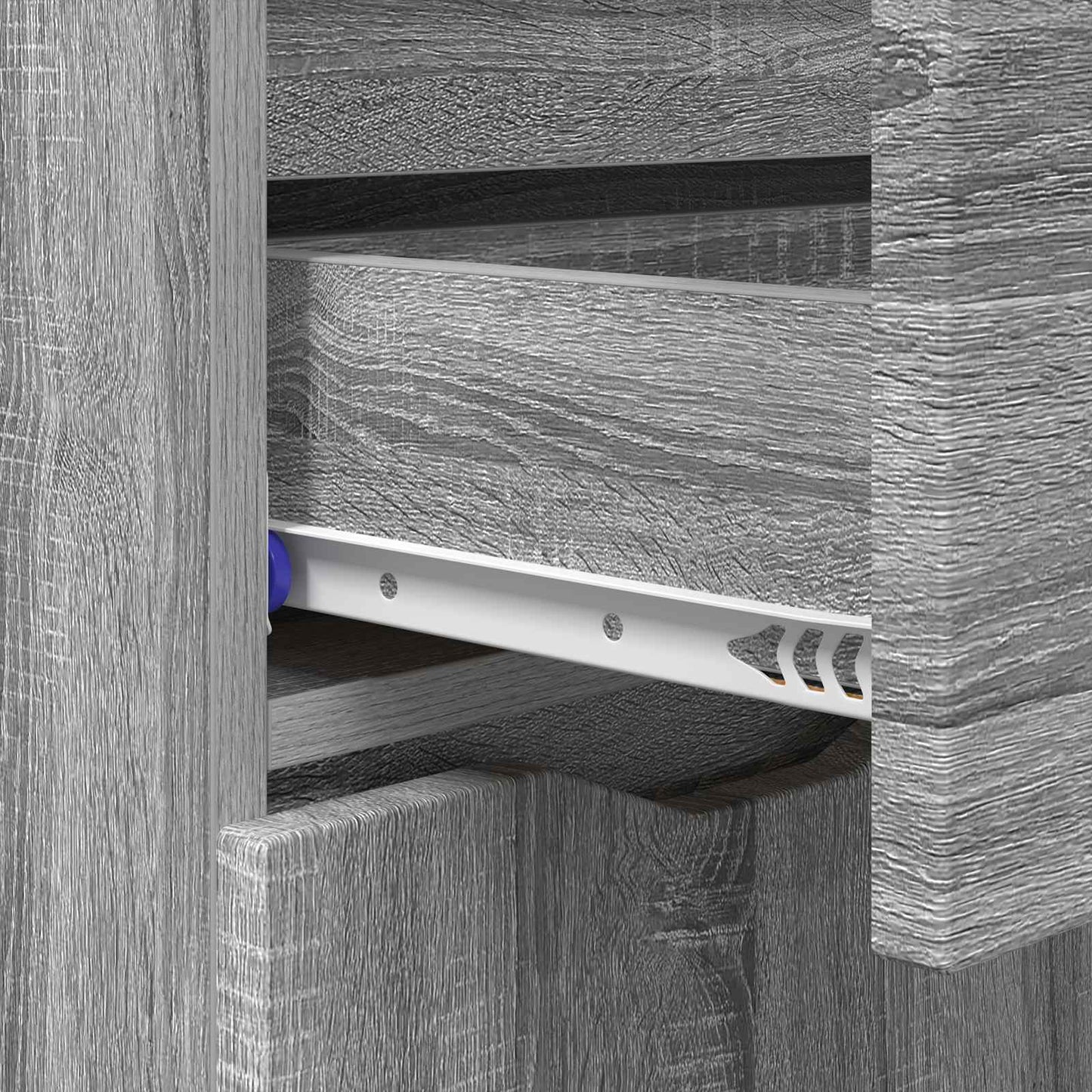 vidaXL Πλαϊνό γραφείο Γκρίζο Σονομα 100 x 30 x 65,6 Επεξεργασμένο ξύλο