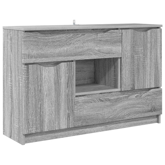 vidaXL Πλαϊνό γραφείο Γκρίζο Σονομα 100 x 30 x 65,6 Επεξεργασμένο ξύλο