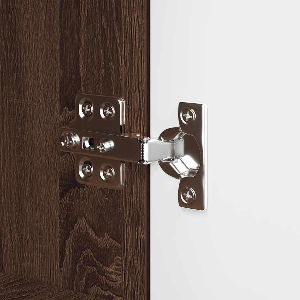 vidaXL Πλαϊνό γραφείο Καφέ δρυς 100 x 30 x 65,6 Επεξεργασμένο ξύλο