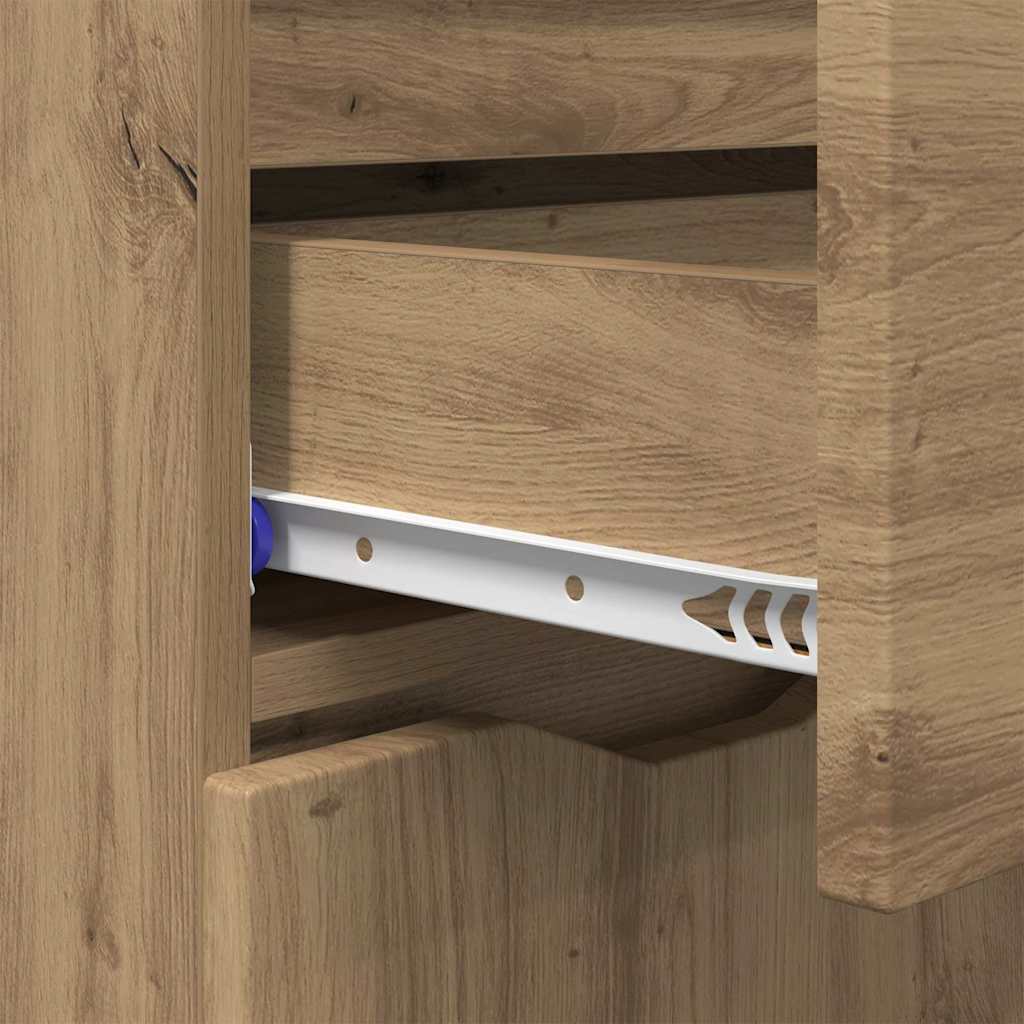 vidaXL Πλαϊνό γραφείο Artisan Oak 100 x 30 x 65,6 Επεξεργασμένο ξύλο