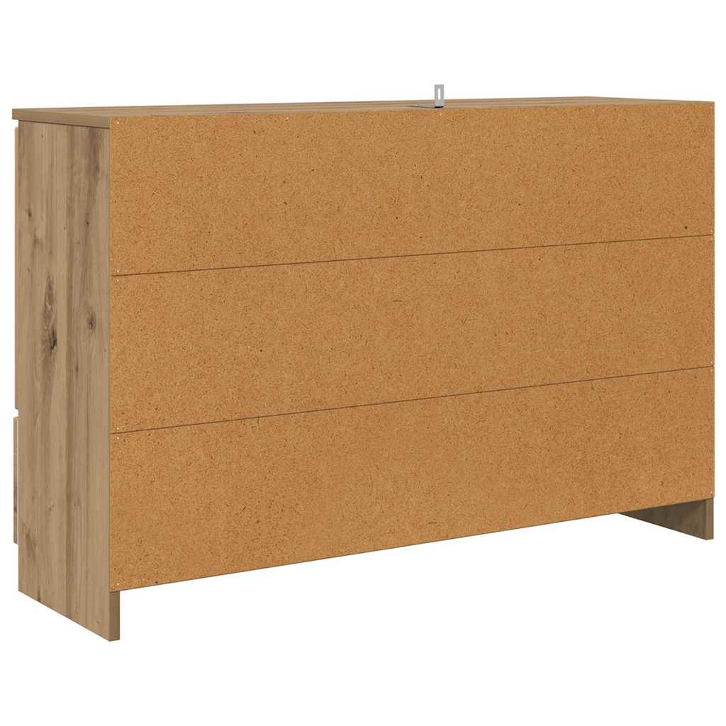 vidaXL Πλαϊνό γραφείο Artisan Oak 100 x 30 x 65,6 Επεξεργασμένο ξύλο