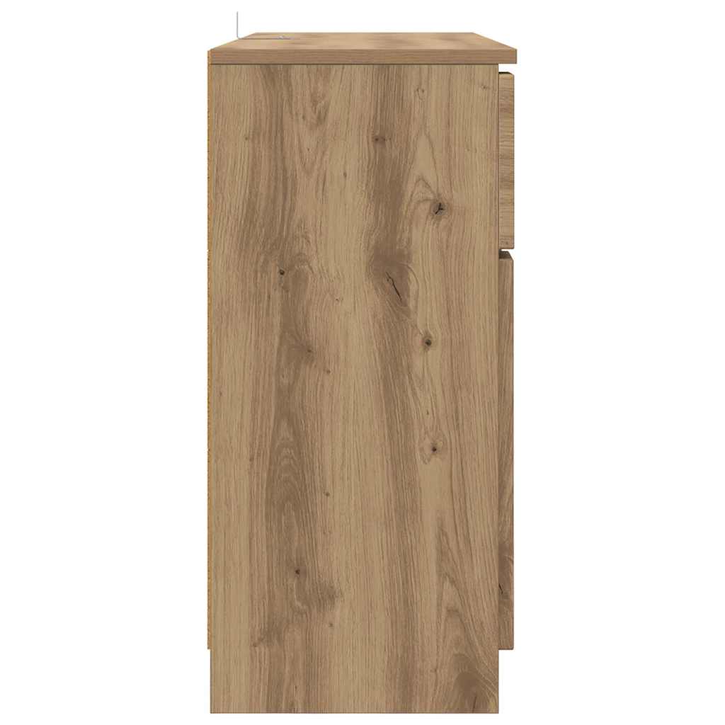 vidaXL Πλαϊνό γραφείο Artisan Oak 100 x 30 x 65,6 Επεξεργασμένο ξύλο