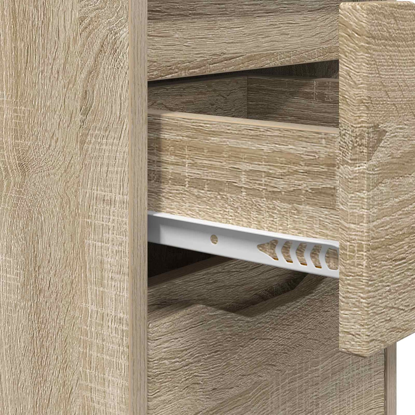 vidaXL Κομοδίνο Δρύς Sonoma 30,5 x 30 x 43 εκ Επεξεργασμένο Ξύλο
