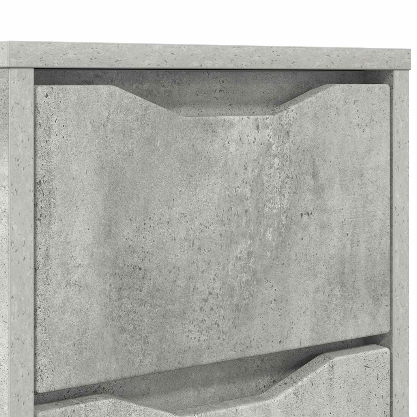 vidaXL Κομοδίνα 2 τμχ. Σκυρόδεμα Γκρι 30,5 x 30 x 43 εκ
