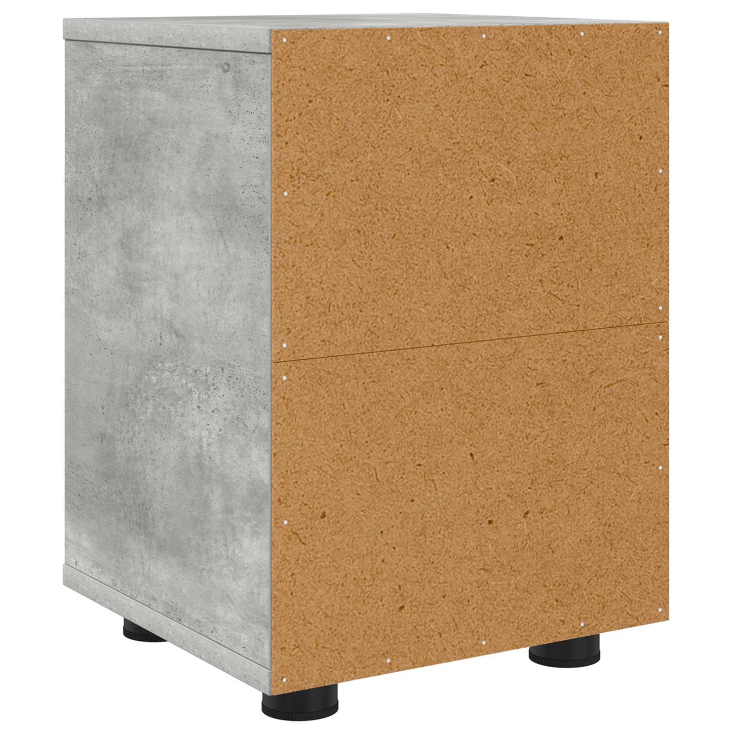 vidaXL Κομοδίνα 2 τμχ. Σκυρόδεμα Γκρι 30,5 x 30 x 43 εκ