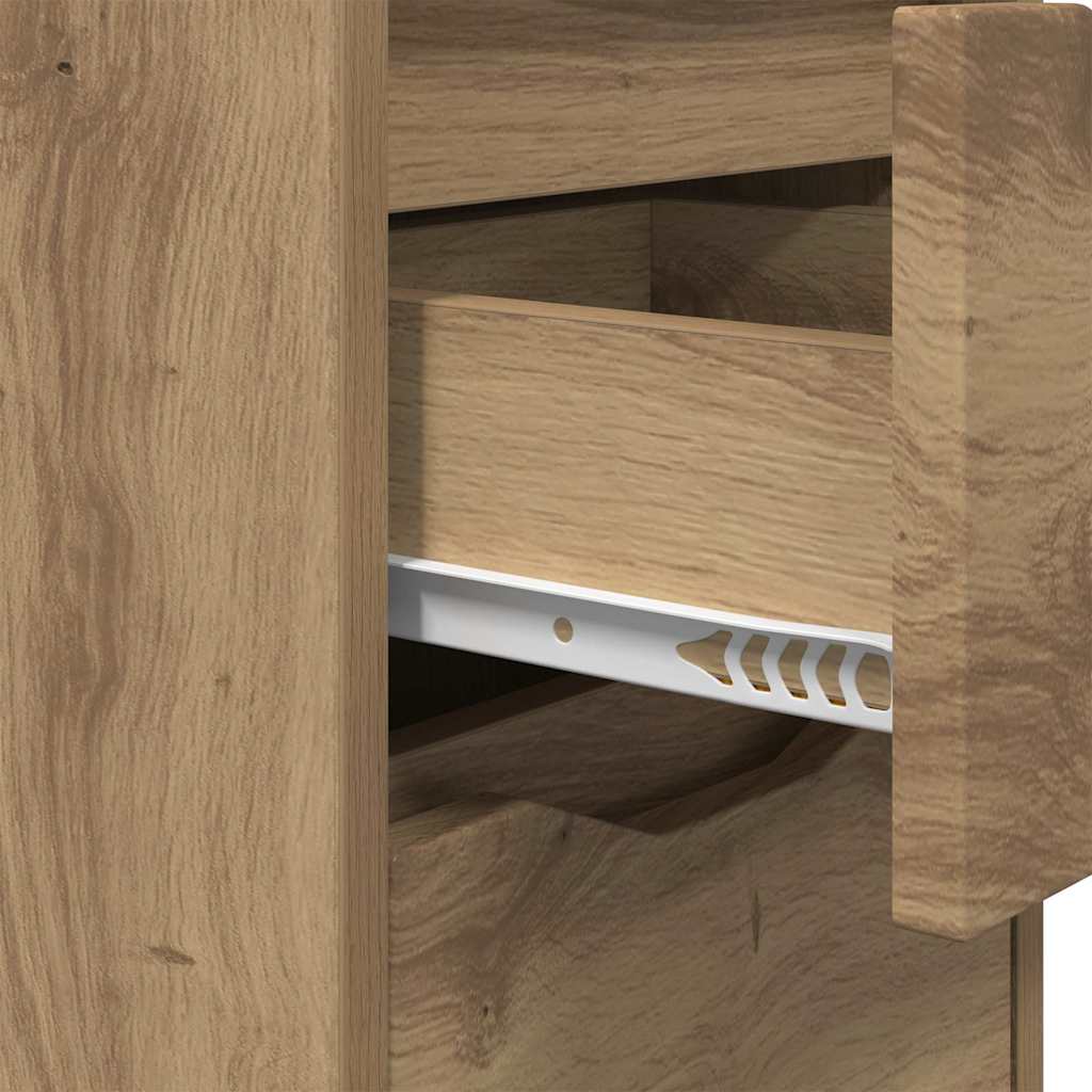 vidaXL Κομοδίνο Artisan Oak 30,5 x 30 x 43 εκ Επεξεργασμένο ξύλο