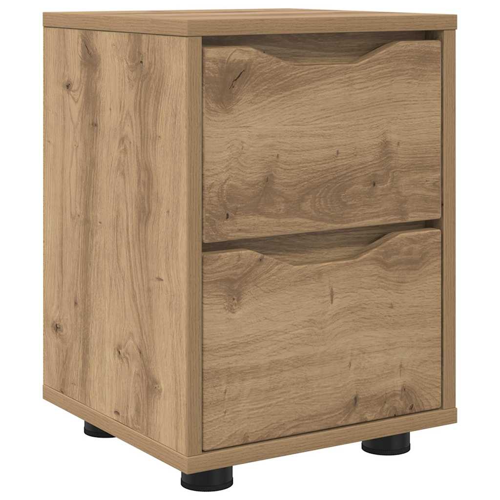 vidaXL Κομοδίνο Artisan Oak 30,5 x 30 x 43 εκ Επεξεργασμένο ξύλο