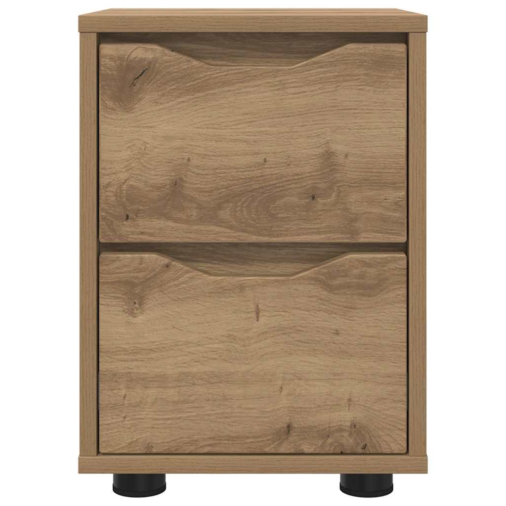 vidaXL Κομοδίνο Artisan Oak 30,5 x 30 x 43 εκ Επεξεργασμένο ξύλο