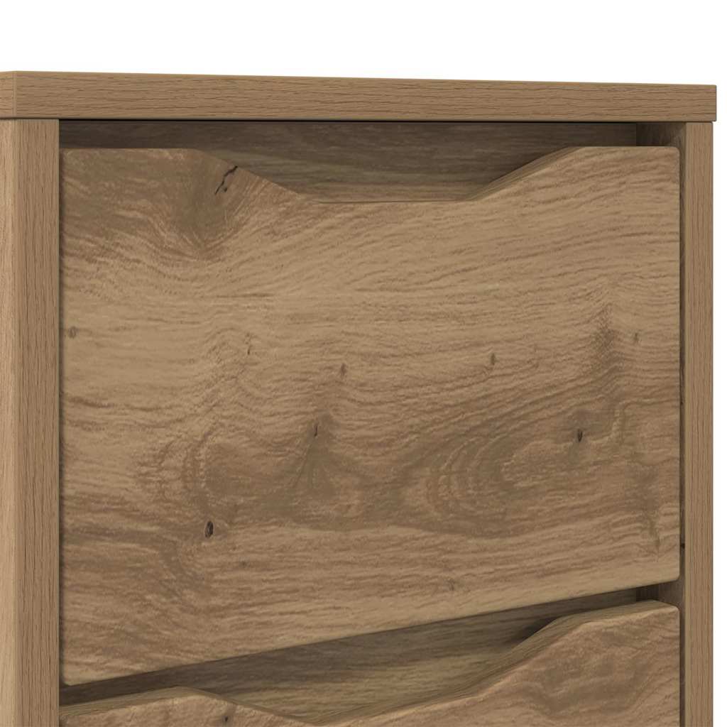 vidaXL Κομοδίνα 2 pcs Artisan Oak 30,5 x 30 x 43 εκ Επεξεργασμένο ξύλο