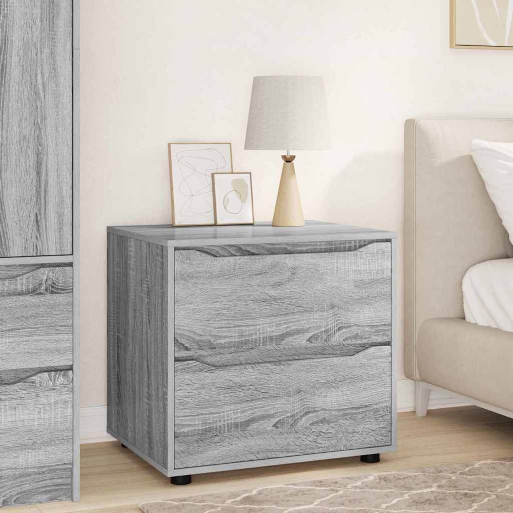 vidaXL Ντουλάπι αποθήκευσης Γκρίζο Σονομα 60 x 48 x 57 εκ