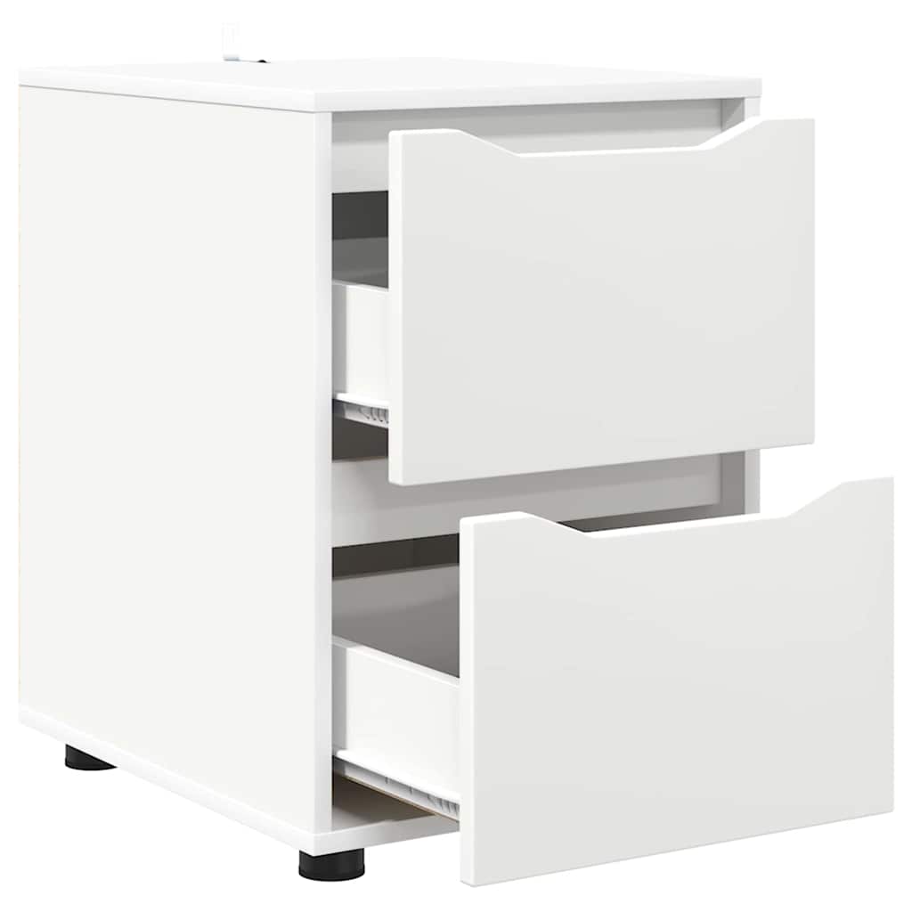 vidaXL Ντουλάπι αποθήκευσης Λευκό 40 x 48 x 57 εκ Επεξεργασμένο ξύλο