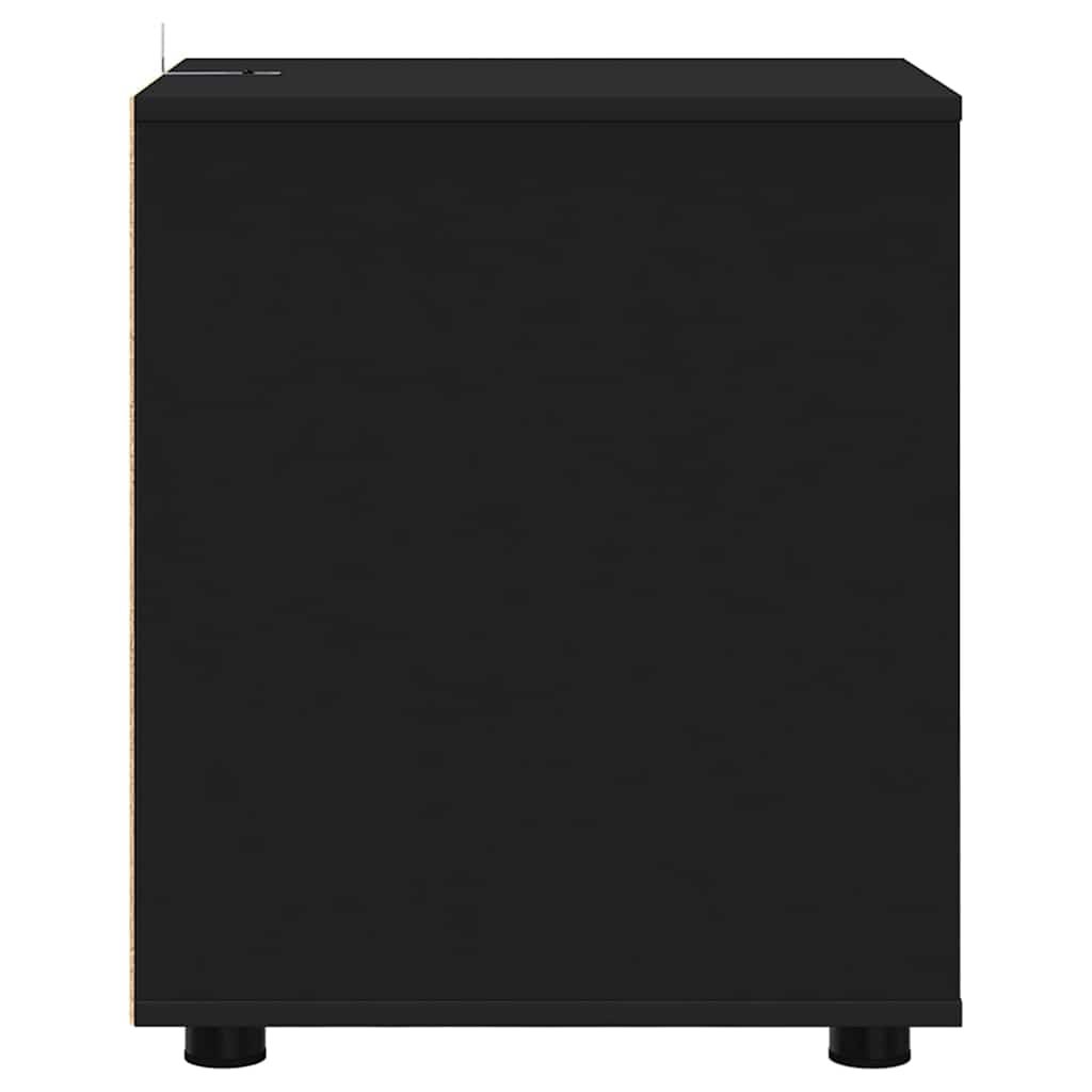 vidaXL Ντουλάπι αποθήκευσης Μαύρο 40 x 48 x 57 εκ Επεξεργασμένο ξύλο