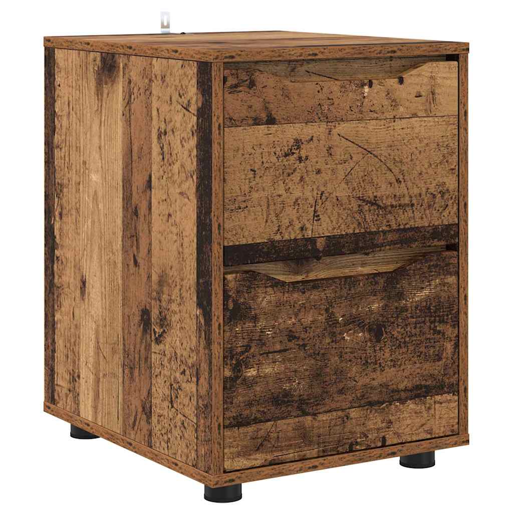 vidaXL Ντουλάπι αποθήκευσης Παλιό Ξύλο 40 x 48 x 57 εκ