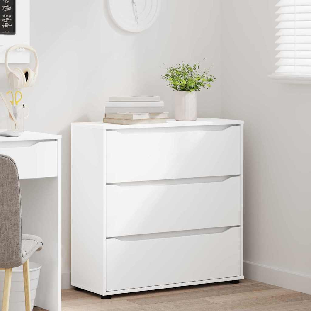 vidaXL Ντουλάπι αποθήκευσης Λευκό 80 x 31 x 81 εκ Επεξεργασμένο ξύλο