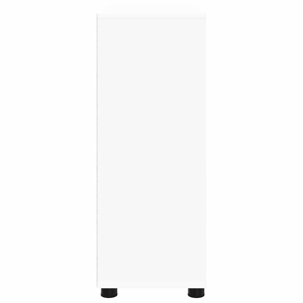 vidaXL Ντουλάπι αποθήκευσης Λευκό 80 x 31 x 81 εκ Επεξεργασμένο ξύλο
