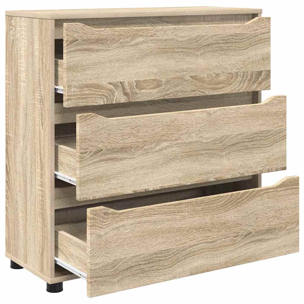 vidaXL Ντουλάπι αποθήκευσης Δρύς Sonoma 80 x 31 x 81 εκ