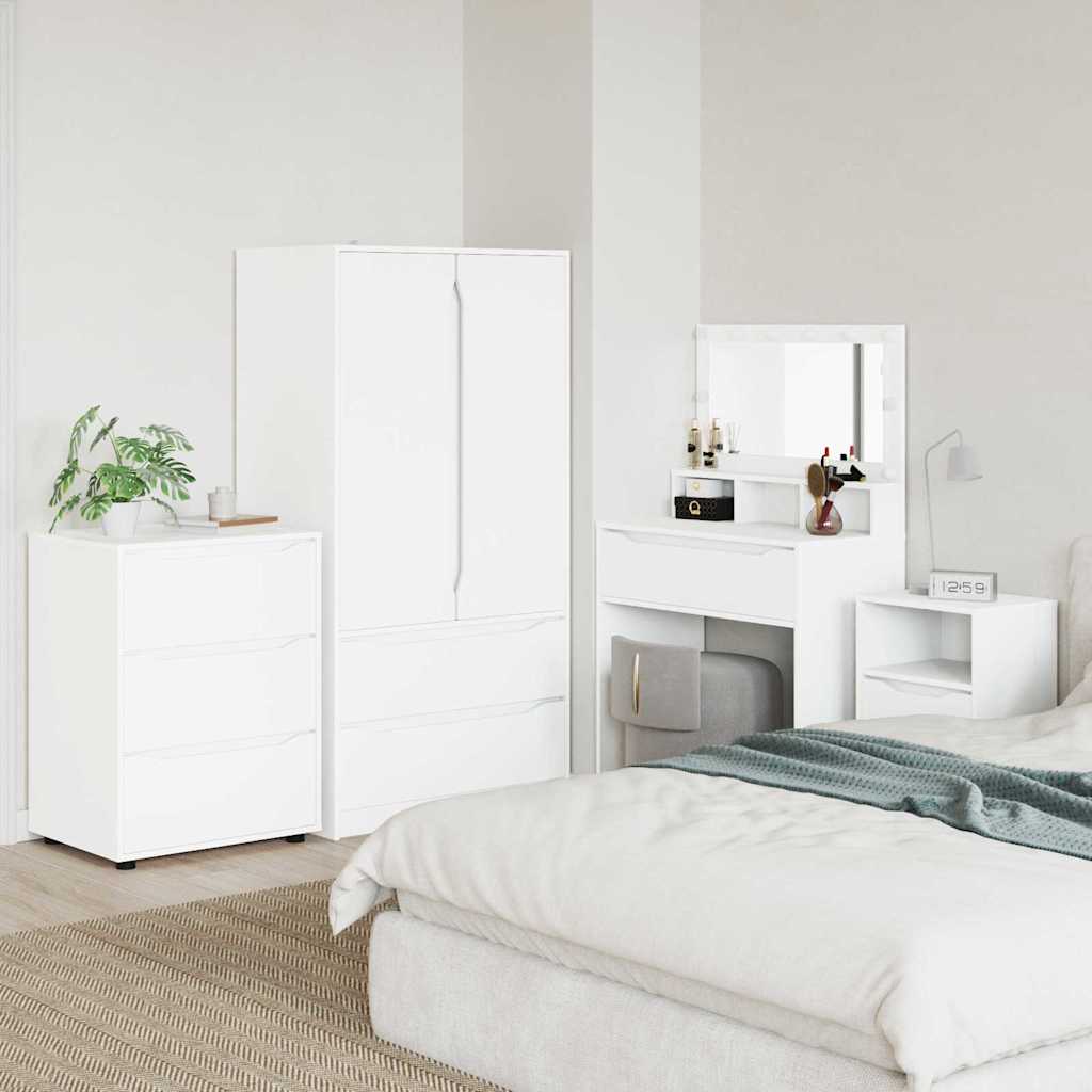 vidaXL Ντουλάπι αποθήκευσης Λευκό 60 x 48 x 81 εκ Επεξεργασμένο ξύλο