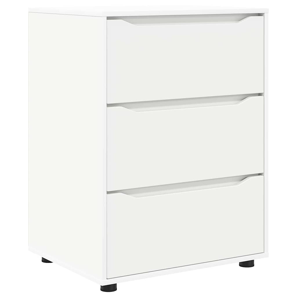 vidaXL Ντουλάπι αποθήκευσης Λευκό 60 x 48 x 81 εκ Επεξεργασμένο ξύλο