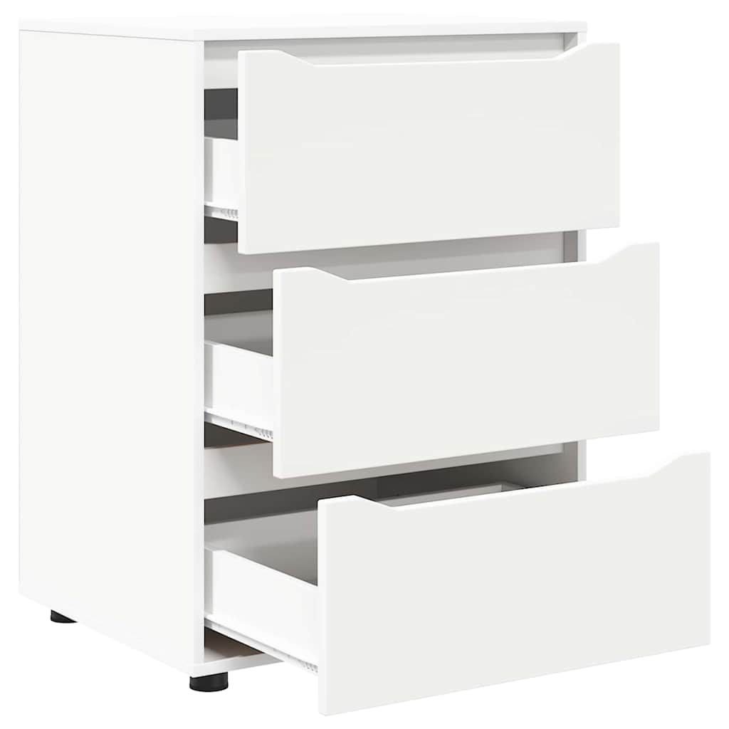 vidaXL Ντουλάπι αποθήκευσης Λευκό 60 x 48 x 81 εκ Επεξεργασμένο ξύλο