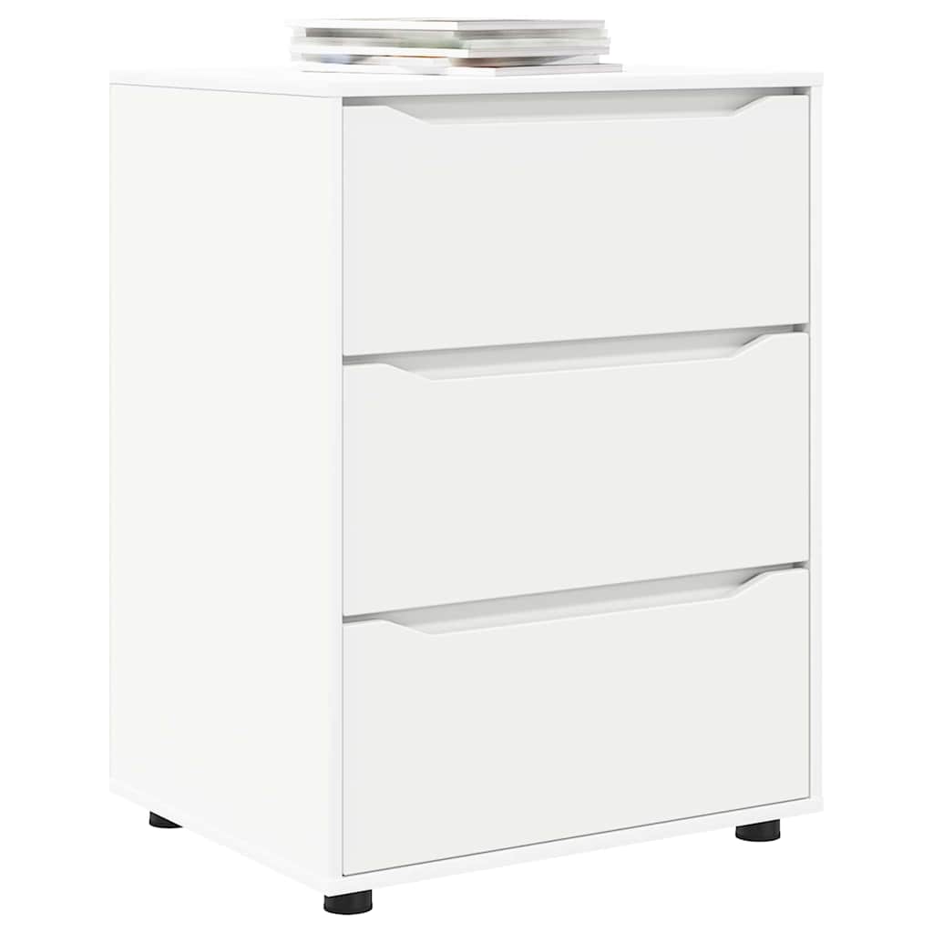 vidaXL Ντουλάπι αποθήκευσης Λευκό 60 x 48 x 81 εκ Επεξεργασμένο ξύλο