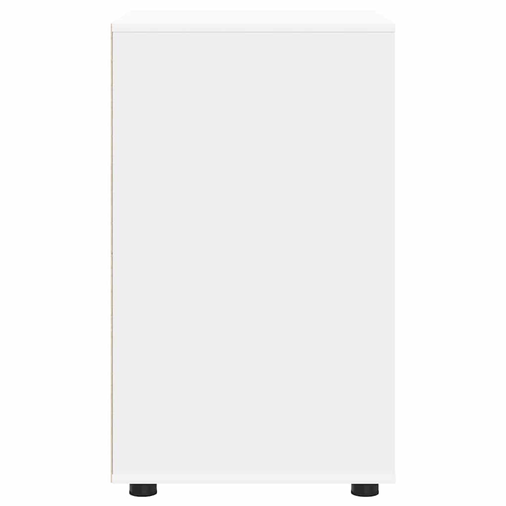 vidaXL Ντουλάπι αποθήκευσης Λευκό 60 x 48 x 81 εκ Επεξεργασμένο ξύλο