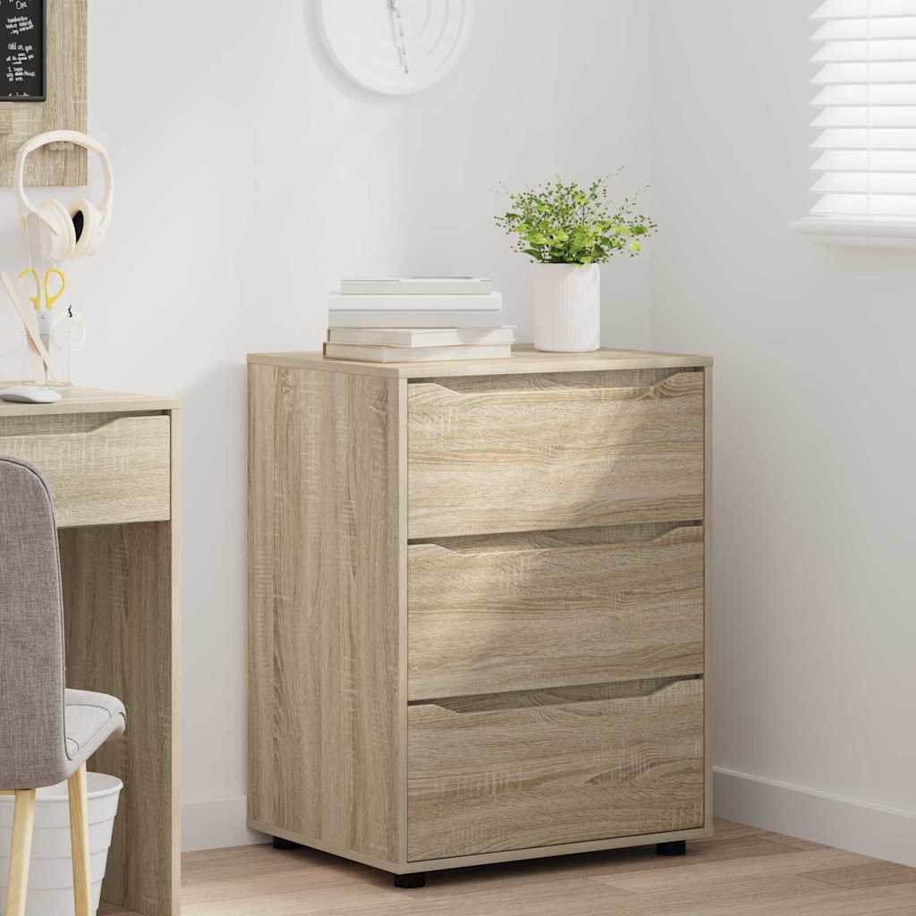 vidaXL Ντουλάπι αποθήκευσης Δρύς Sonoma 60 x 48 x 81 εκ
