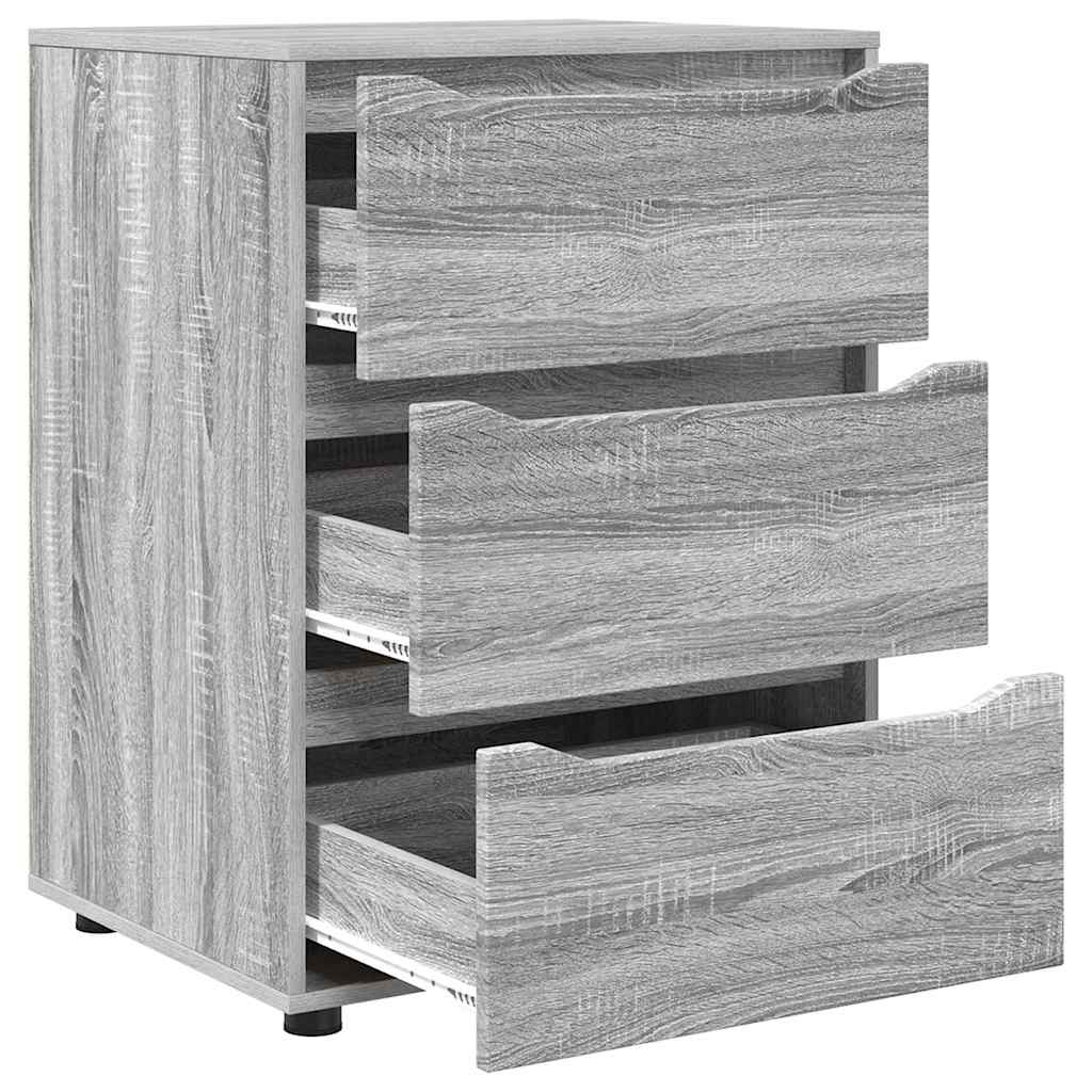 vidaXL Ντουλάπι αποθήκευσης Γκρίζο Σονομα 60 x 48 x 81 εκ