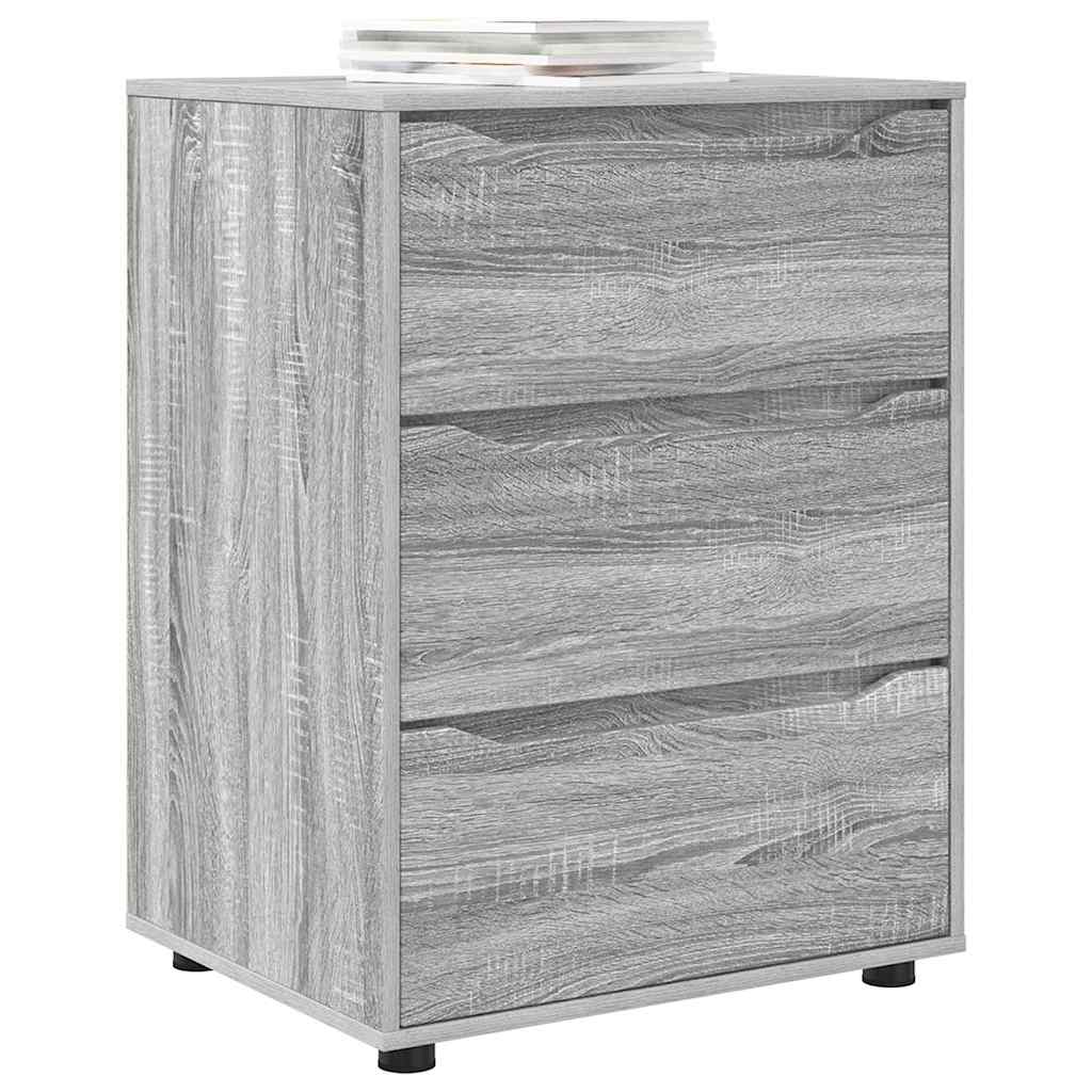 vidaXL Ντουλάπι αποθήκευσης Γκρίζο Σονομα 60 x 48 x 81 εκ