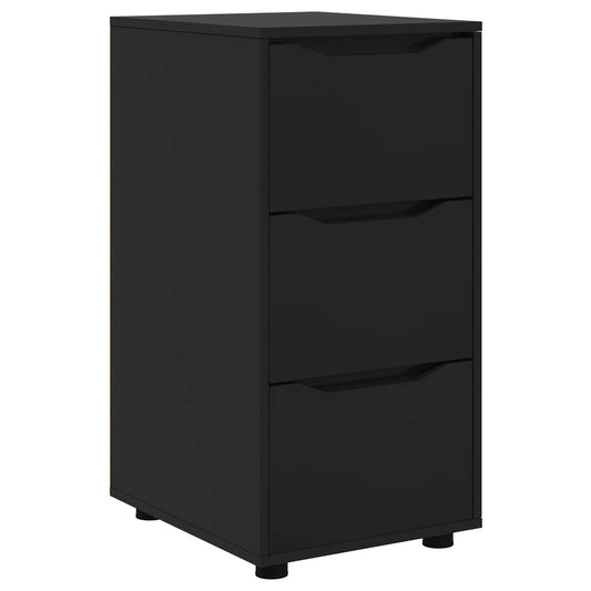 vidaXL Ντουλάπι αποθήκευσης 40 x 48 x 81 εκ Επεξεργασμένο Ξύλο Μαύρο