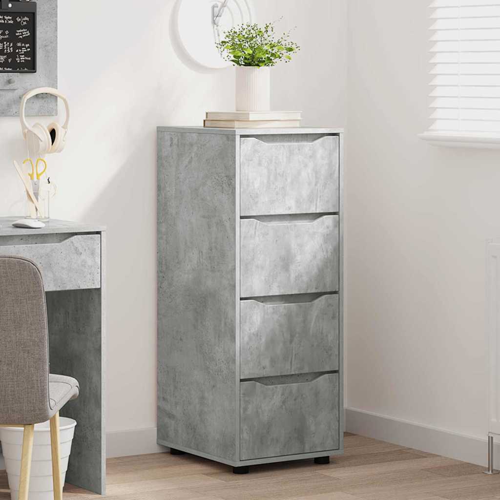 vidaXL Ντουλάπι αποθήκευσης Σκυρόδεμα Γκρι 40 x 48 x 105 εκ