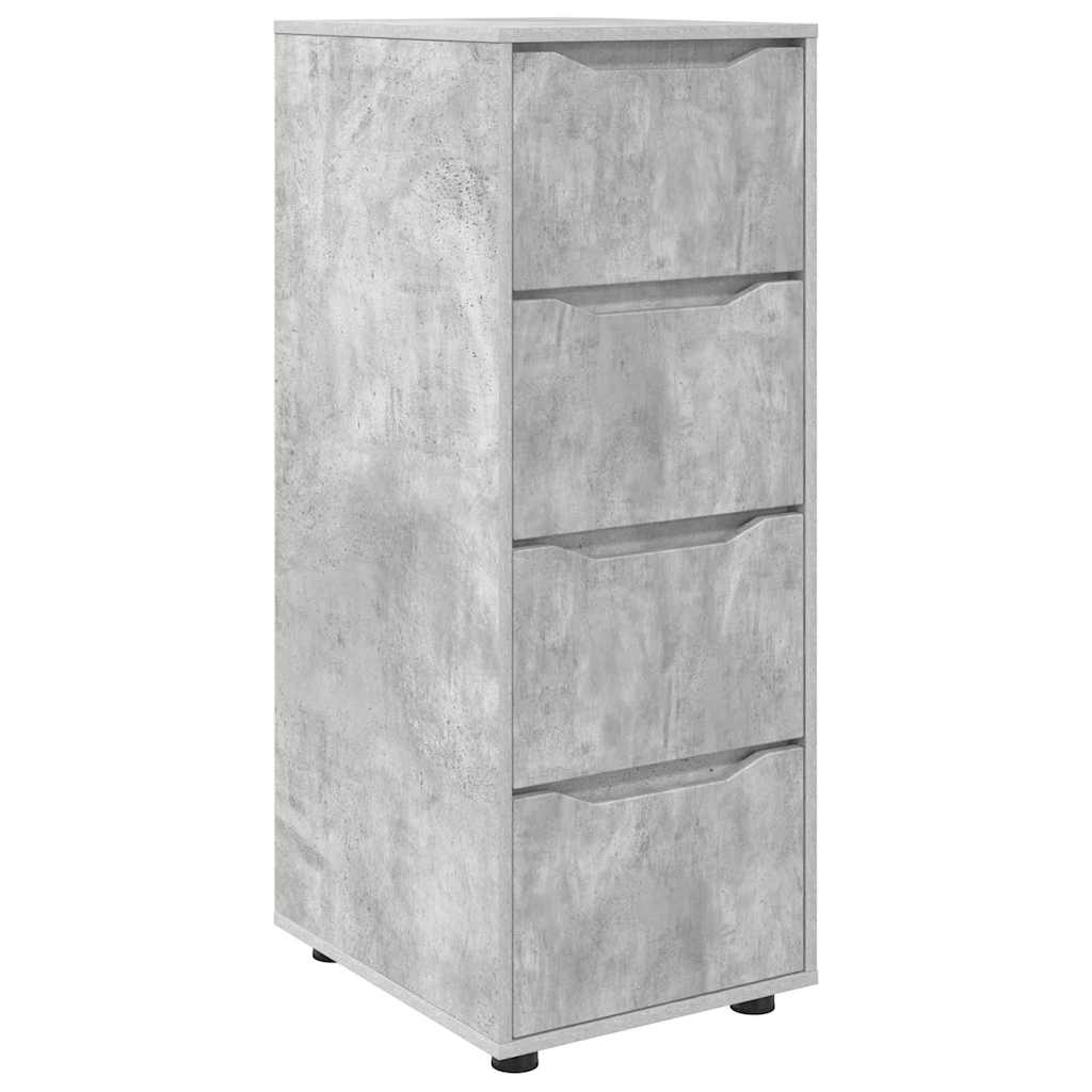 vidaXL Ντουλάπι αποθήκευσης Σκυρόδεμα Γκρι 40 x 48 x 105 εκ