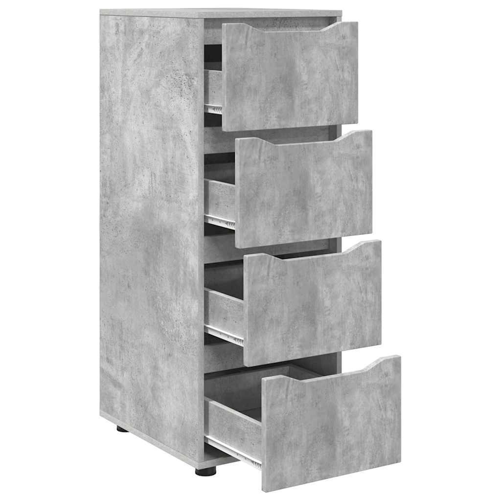 vidaXL Ντουλάπι αποθήκευσης Σκυρόδεμα Γκρι 40 x 48 x 105 εκ