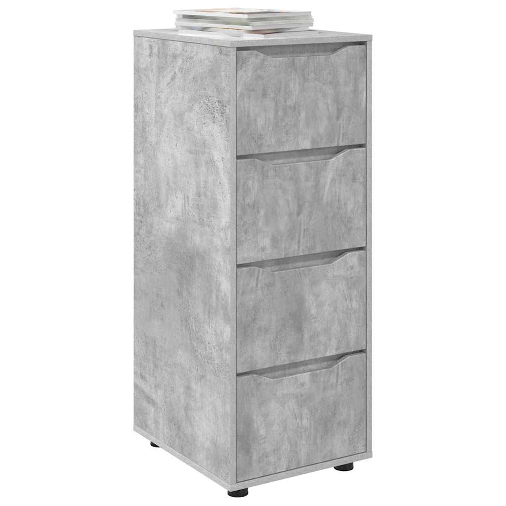 vidaXL Ντουλάπι αποθήκευσης Σκυρόδεμα Γκρι 40 x 48 x 105 εκ