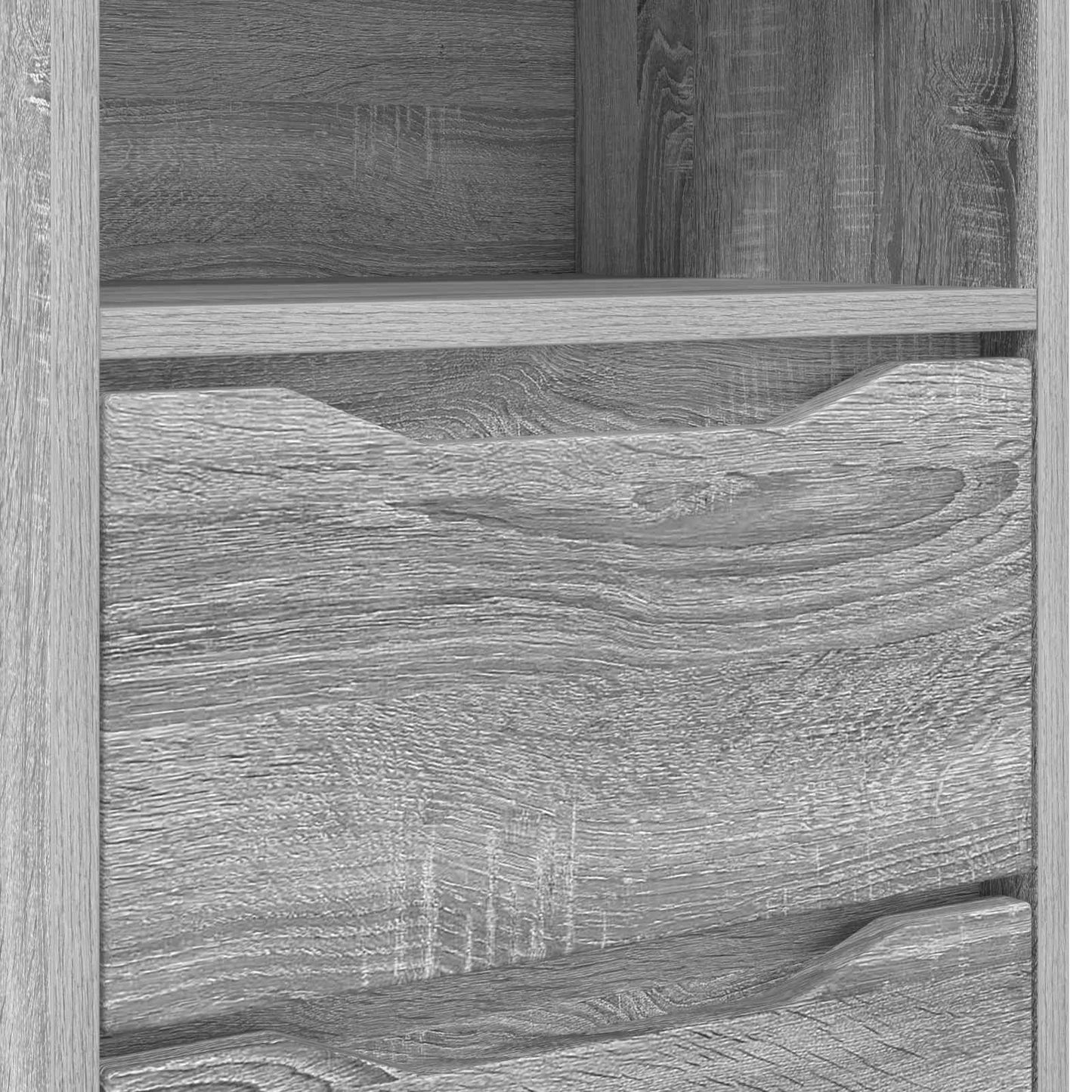vidaXL Κομοδίνα 2 τμχ. Γκρίζο Σονομα 40 x 30 x 467 εκ