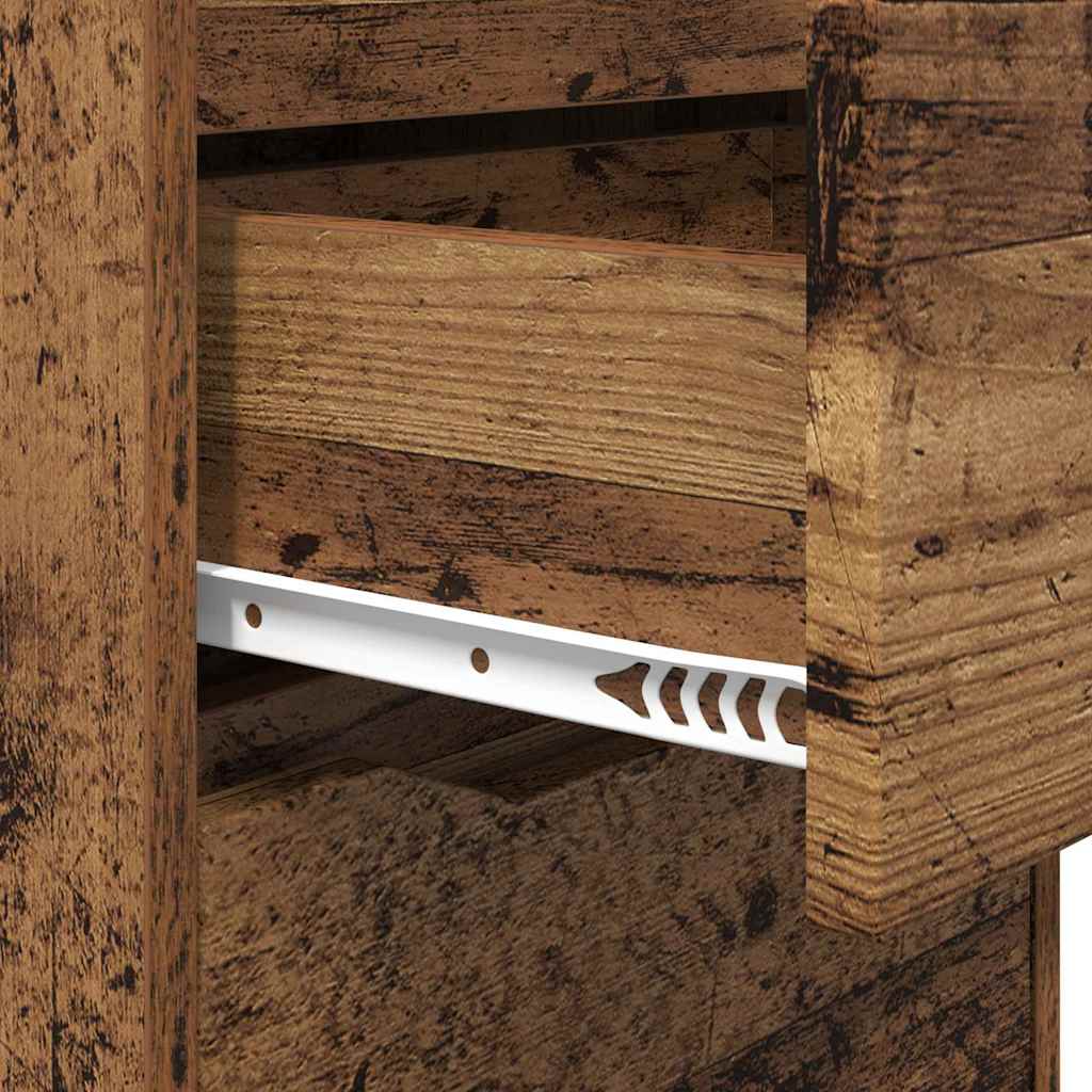 vidaXL Κομοδίνο Παλιό Ξύλο 40 x 30 x 467 εκ Επεξεργασμένο ξύλο