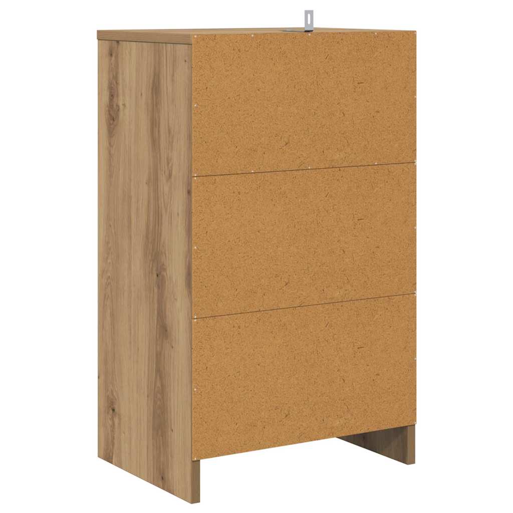 vidaXL Κομοδίνο Artisan Oak 40 x 30 x 467 εκ Επεξεργασμένο ξύλο