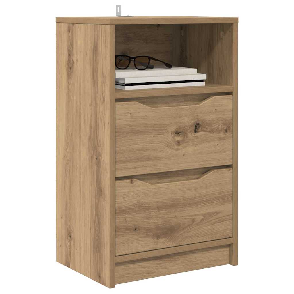 vidaXL Κομοδίνα 2 pcs Artisan Oak 40 x 30 x 467 εκ Επεξεργασμένο ξύλο