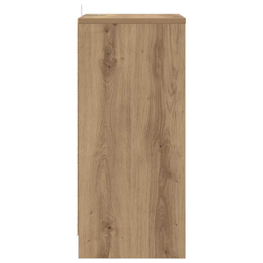 vidaXL Κομοδίνα 2 pcs Artisan Oak 40 x 30 x 467 εκ Επεξεργασμένο ξύλο