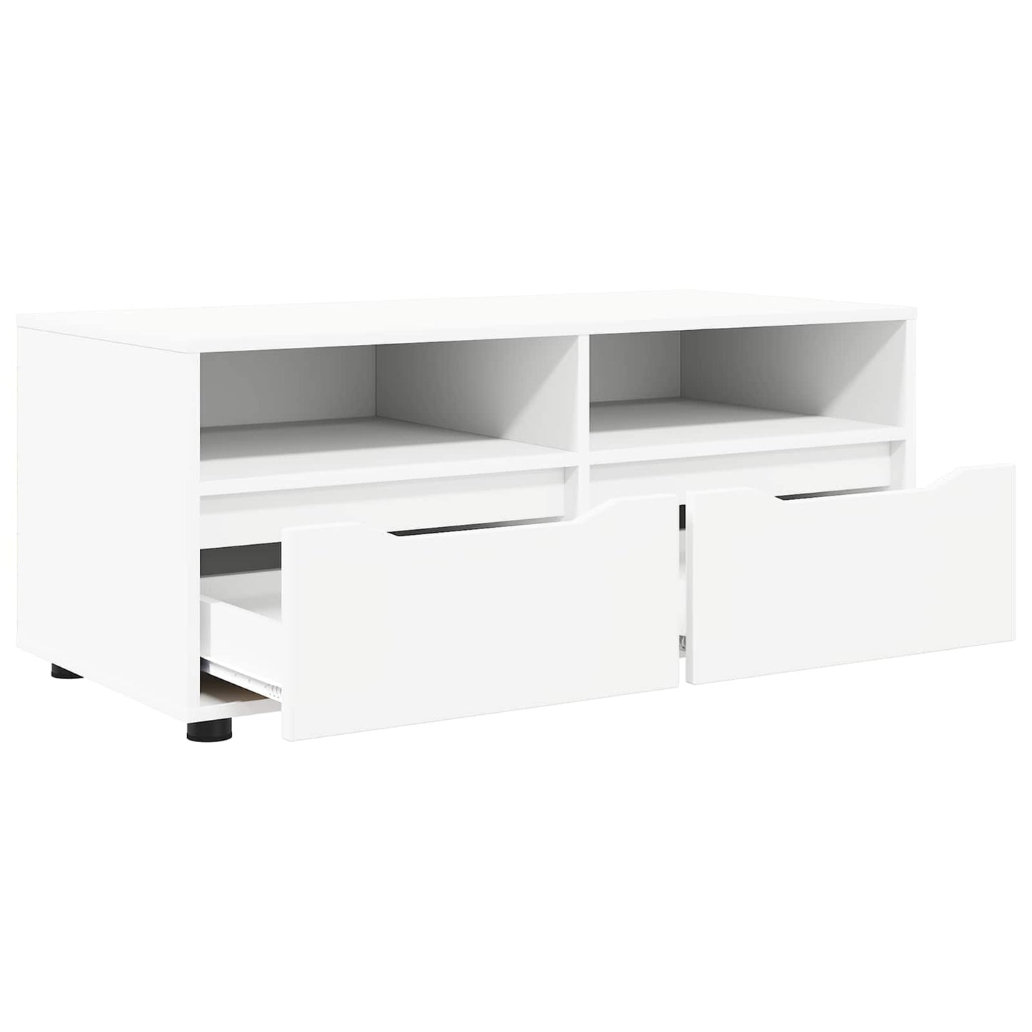 vidaXL Ντουλάπι TV Λευκό 100 x 48 x 43 εκ. Επεξεργασμένο ξύλο