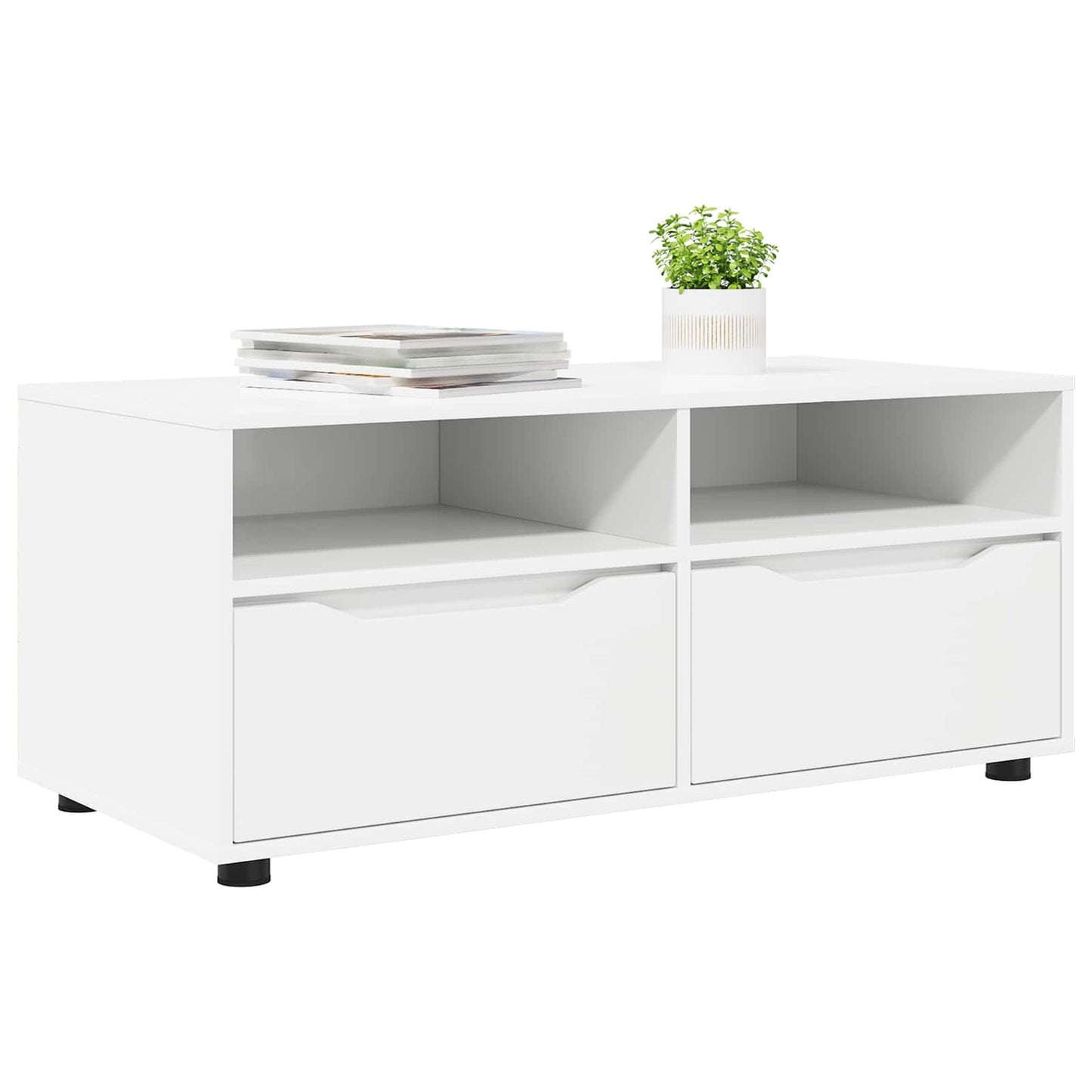 vidaXL Ντουλάπι TV Λευκό 100 x 48 x 43 εκ. Επεξεργασμένο ξύλο