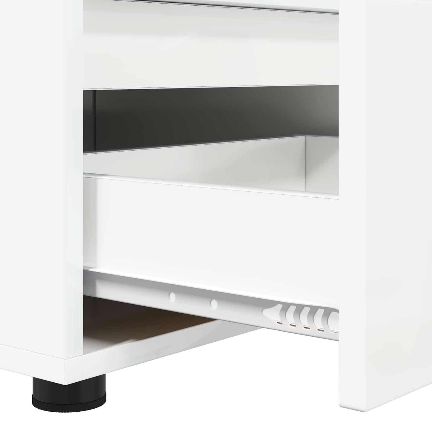 vidaXL Ντουλάπι TV 100 x 48 x 43 εκ. Υψηλής γυαλάδας λευκό